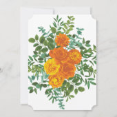 オレンジピーニー&バラフローラ結婚ズ 招待状 (裏面)