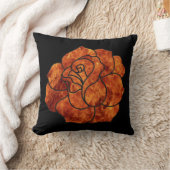 オレンジファイアバラリバーシブルピロー クッション (ブランケット)