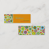 オレンジファンキーな点 スキニー名刺 (正面/裏面)