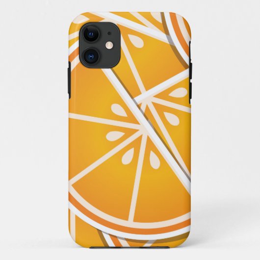 オレンジファンキー色のウェッジ Case-Mate iPhoneケース (裏面)