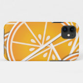 オレンジファンキー色のウェッジ Case-Mate iPhoneケース (裏面(横))