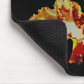 オレンジファンシー色の蘭の花 マウスパッド (コーナー)