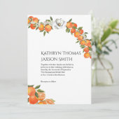 オレンジファームハはっきりしたウスをテーマにした結婚式招待状 招待状 (スタンド正面)