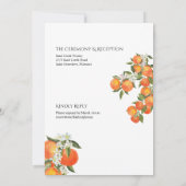 オレンジファームハはっきりしたウスをテーマにした結婚式招待状 招待状 (裏面)