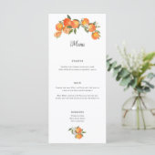 オレンジファームハウス結婚のイベントメニューフラットカード メニュー (スタンド正面)