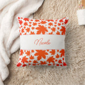 オレンジファームハパーソナライズされたウス紅葉 クッション (ブランケット)