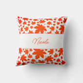 オレンジファームハパーソナライズされたウス紅葉 クッション (裏面)