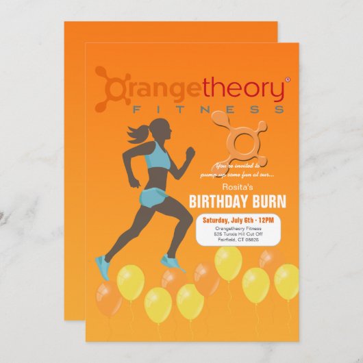 オレンジフィネス招待状 招待状 (正面/裏面)