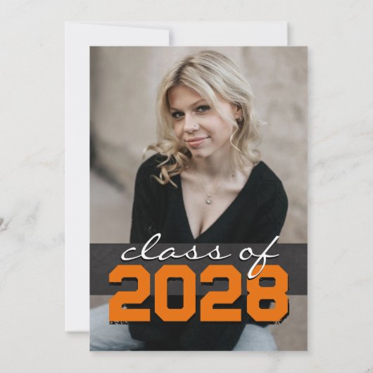 オレンジフィルムストリップシャルボードグラードアナウンス 招待状 (裏面)