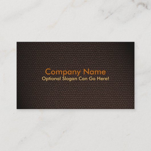 オレンジフェイクな革名刺のデザイン 名刺 (正面)