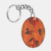 オレンジフェイク色のトパーズキーホルダー キーホルダー (正面左)