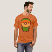 オレンジフェイスのモモイロインコ Tシャツ (正面フル)