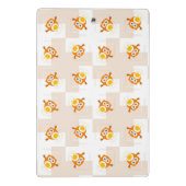 オレンジフクロウのイラストレーションパターン ミニクリップボード (裏面)