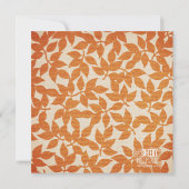 オレンジフクロウベビー誕生のお知らせ 案内状 (裏面)