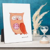 オレンジフクロウ フォトプラーク (側面)