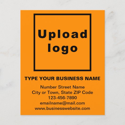 オレンジフライヤーのビジネスブランド名 チラシ (正面)