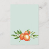 オレンジフラスシトラスボタニッ結婚クス エンクロージャーカード (裏面)