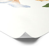 オレンジフラズクレメンティネスブライダルシャワーへようこそ ポスター (角)