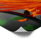 オレンジフラワーインサンシャインフローラ ポスター (角)