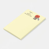 オレンジフラワーインメイソンジャールカップル結婚式の引き出物 ポストイット (アングル)