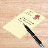 オレンジフラワーインメイソンジャールカップル結婚式の引き出物 ポストイット