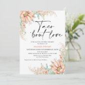 オレンジフラワーサボタコブウロブラブブライダルシャワー 招待状 (スタンド正面)