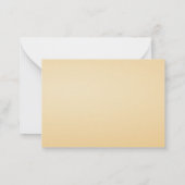 オレンジフラワーサンキューカード ノートカード (裏面)