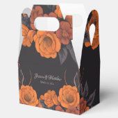 オレンジフラワーシンプルズエレガント フェイバーボックス (オープン)