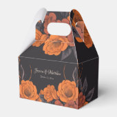 オレンジフラワーシンプルズエレガント フェイバーボックス (正面サイド)