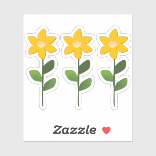 オレンジフラワーシール シール (シート)