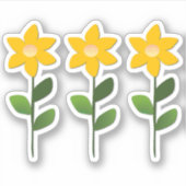 オレンジフラワーシール シール (正面)