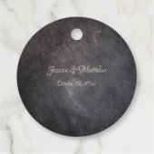 オレンジフラワーズエレガントサンキュー結婚式の引き出物Ta フェイバータグ (裏面)