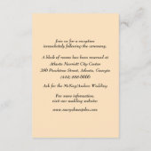 オレンジフラワーズメイソンジャース結婚ズ詳細 エンクロージャーカード (裏面)