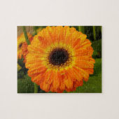オレンジフラワーパズル ジグソーパズル (横)
