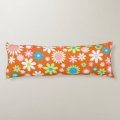 オレンジフラワーパワー ボディピロー (裏面)