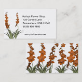 オレンジフラワーフローリスト 名刺 (正面/裏面)