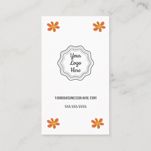 オレンジフラワー割引カード 割引カード (裏面)