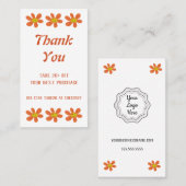 オレンジフラワー割引カード 割引カード (正面/裏面)