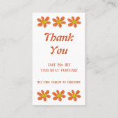 オレンジフラワー割引カード 割引カード (正面)