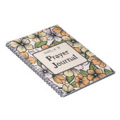 オレンジフラワー名祈りの言葉仕訳帳 ノートブック (右側)