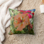 オレンジフラワー自然撮影 クッション (ブランケット)