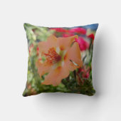 オレンジフラワー自然撮影 クッション (裏面)