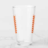 オレンジフラワー花びらレトロミッドセンチュリーモダン タンブラーグラス (右)