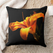 オレンジフラワー装飾用クッション クッション (ブランケット)