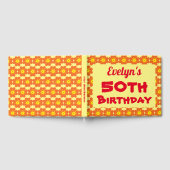 オレンジフラワー50thバースデーパーティー ゲストブック (全面)