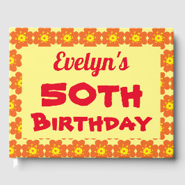 オレンジフラワー50thバースデーパーティー ゲストブック