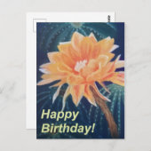 オレンジフラワー ポストカード (正面/裏面)