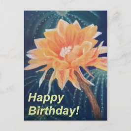 オレンジフラワー ポストカード