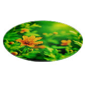 オレンジフラワー《写真》ぼけ味サニー カッティングボード (角)