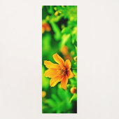 オレンジフラワー《写真》ぼけ味サニー ヨガマット (正面)